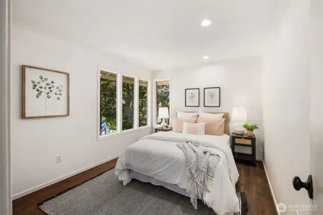 The secondary bedrooms are spacious with lots of windows to let in the light