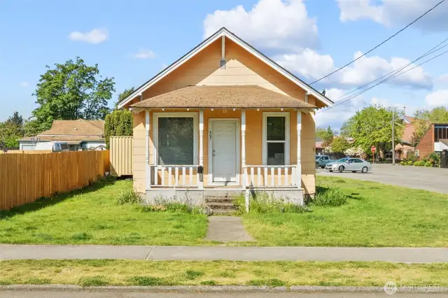 Conveniently located this adorable home sits on a spacious corner lot.