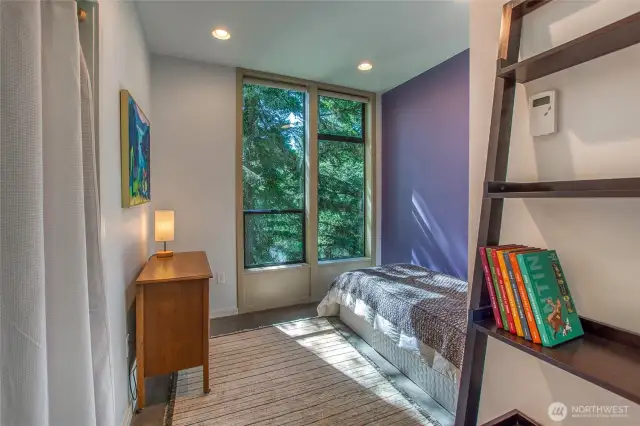 The third bedroom is cozy.