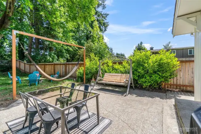 Large patio area