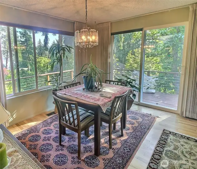 Dining Room with views of Lake Sammamish