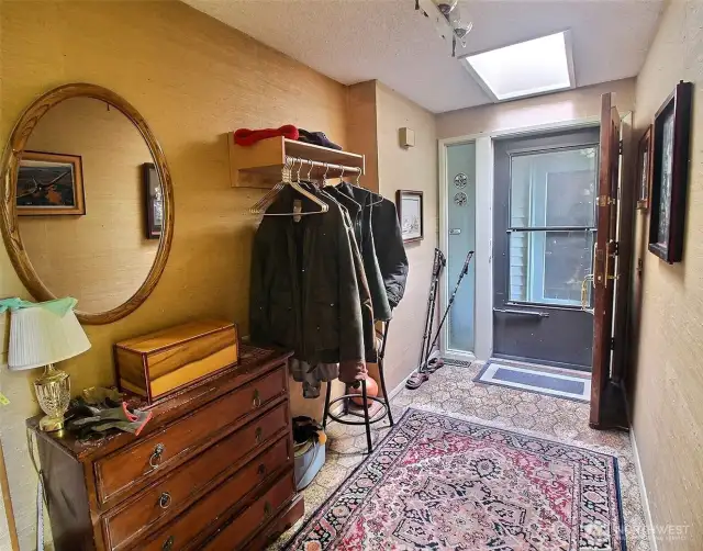 Main Level Entry and passed covered entry is detached garage