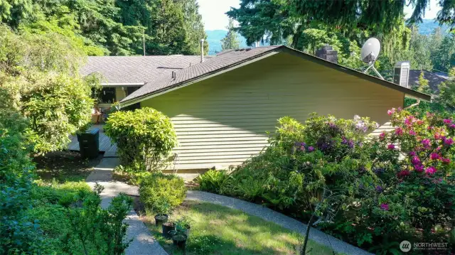View of the back of the house
