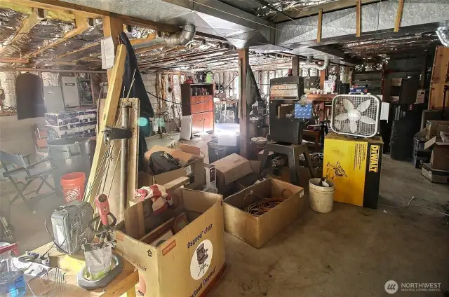 Back left of basement, lots of available ceiling height