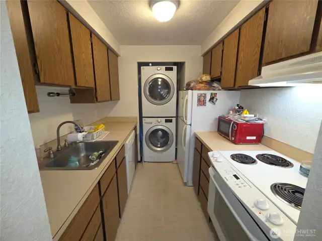 Kitchen and laundry. All appliances remain