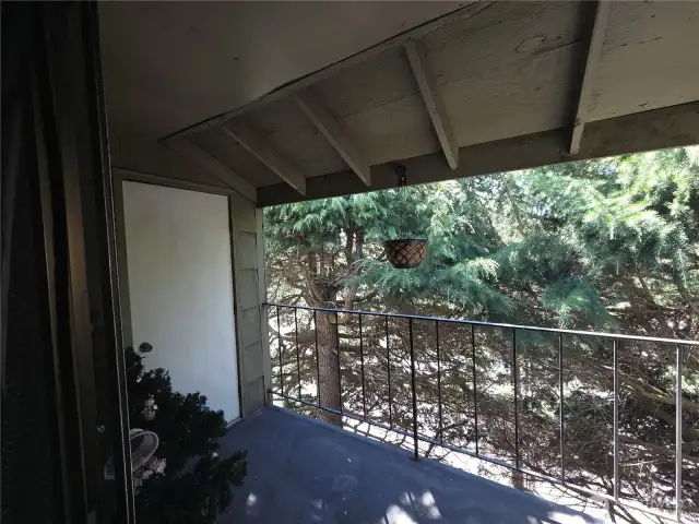 Private deck and storage