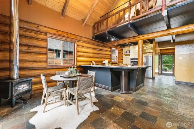 Free Standing Wood Stove Heats the Whole House