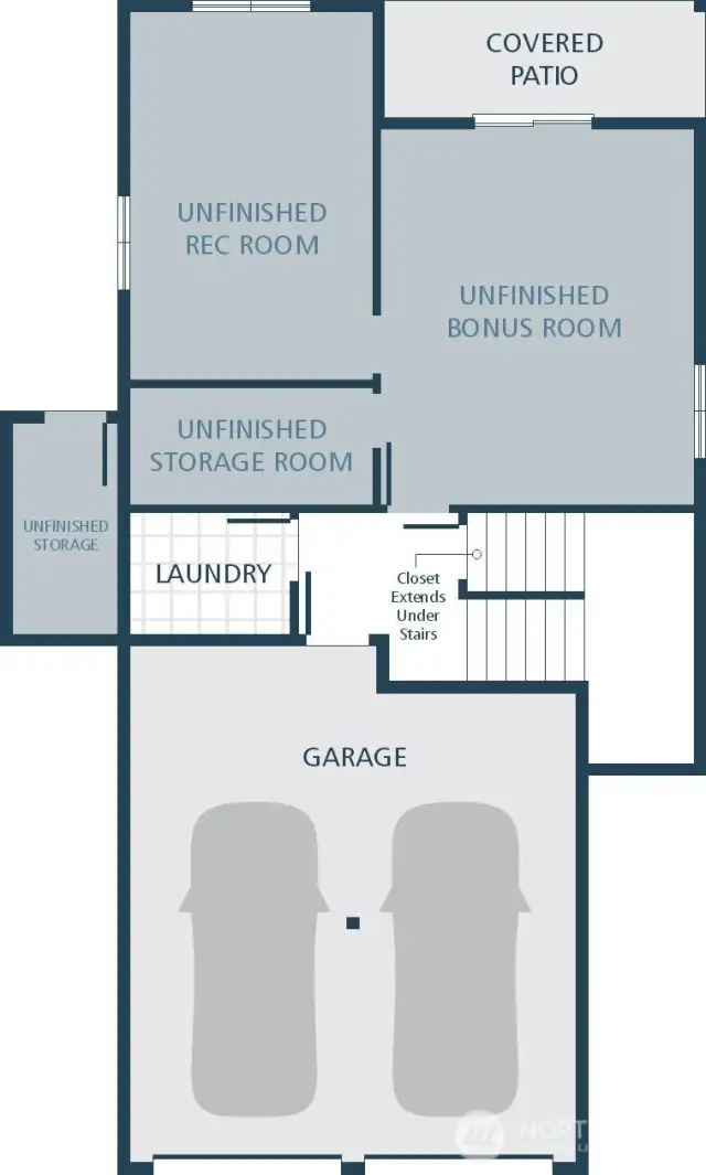 IMAGE IS A RENDERING Photographs are for illustrative purposes only. Features, finishes, interior/exterior colors, landscaping and floorplan shown may vary from actual homes built.