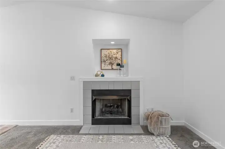 Gas Fireplace.