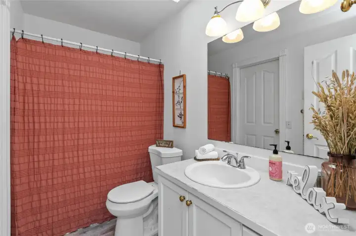 Primary/Upstairs bathroom.