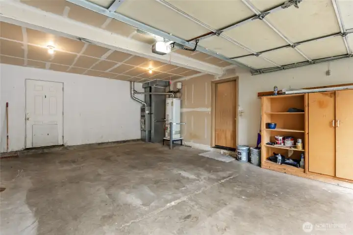 Deep 2 car garage.