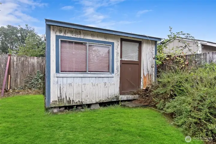 Garden shed.