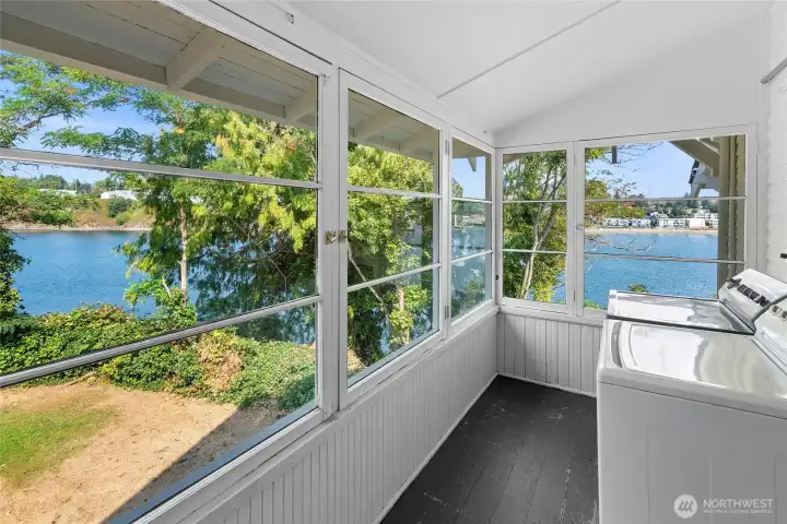 Even the laundry room has a view!