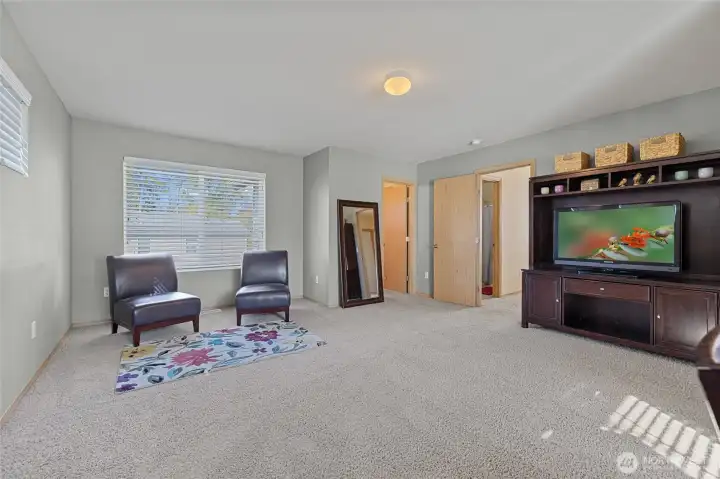 Primary suite has lots of options with the extra spaces.