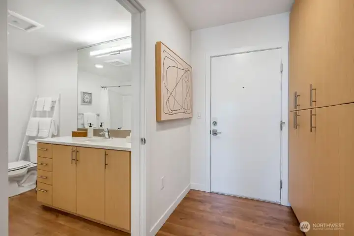 Bathroom approaching from hall