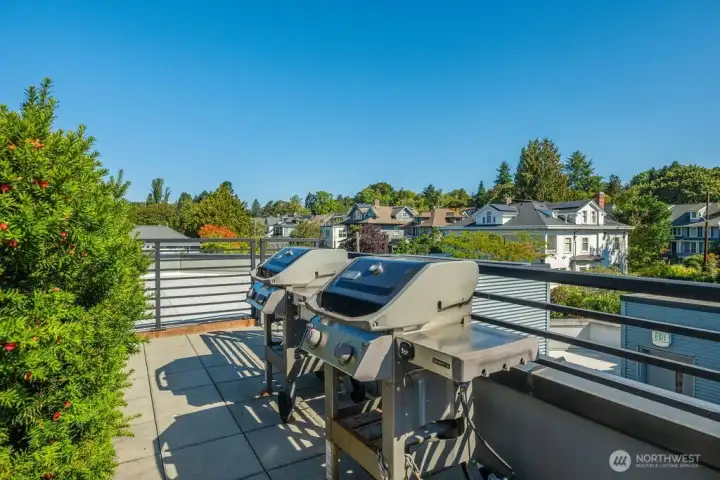 BBQ's available for cooking