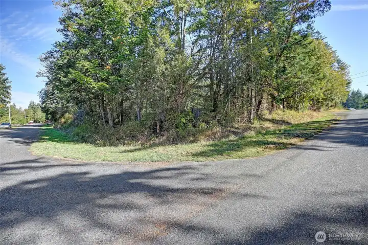 Corner lot on paved road.