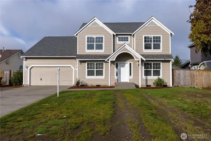 Front view of the home