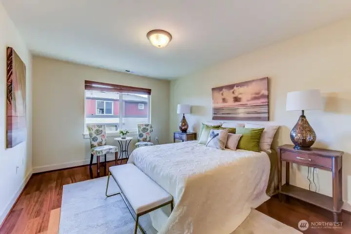 Primary Bedroom with Private bath, oversized and relaxing.
