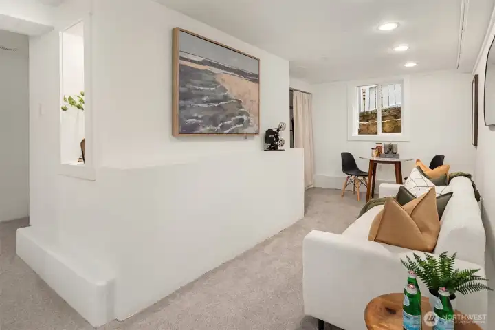 Extra bonus space perfect for media or work-from-home office.