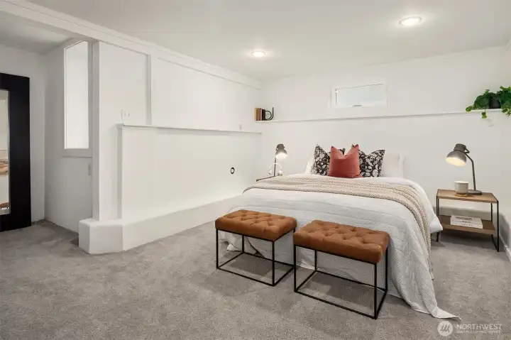 2nd basement bedroom located in the SE corner of the home.