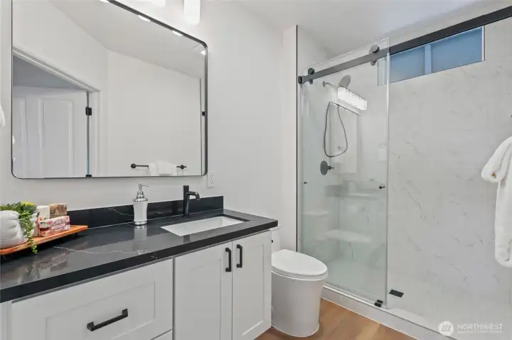 Beautifully updated guest bath