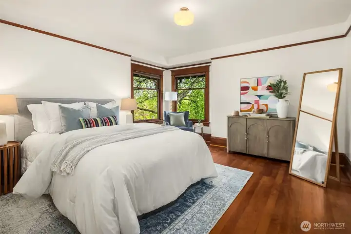 The bedrooms are big and beautiful!