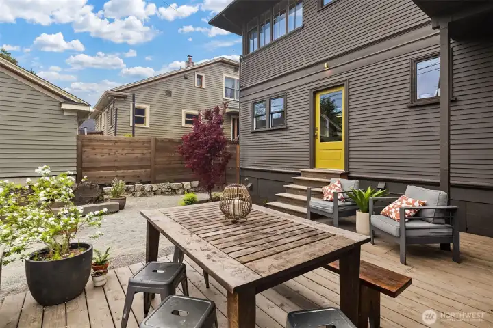 the large deck is new!