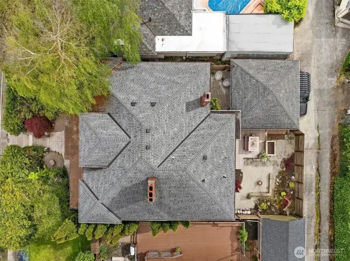 View from above showing the property configuration.