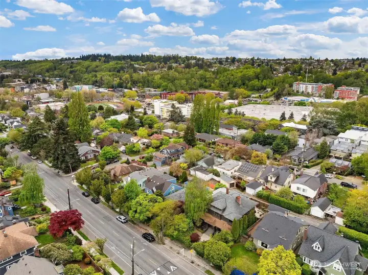 Looking towards Beacon Hill with its great restaurants and cafes and the Jefferson Public Golf Course.
