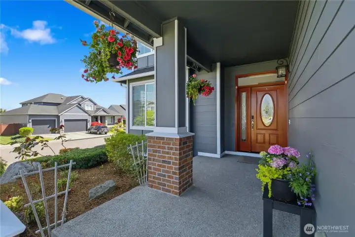 Front entrance and porch.
