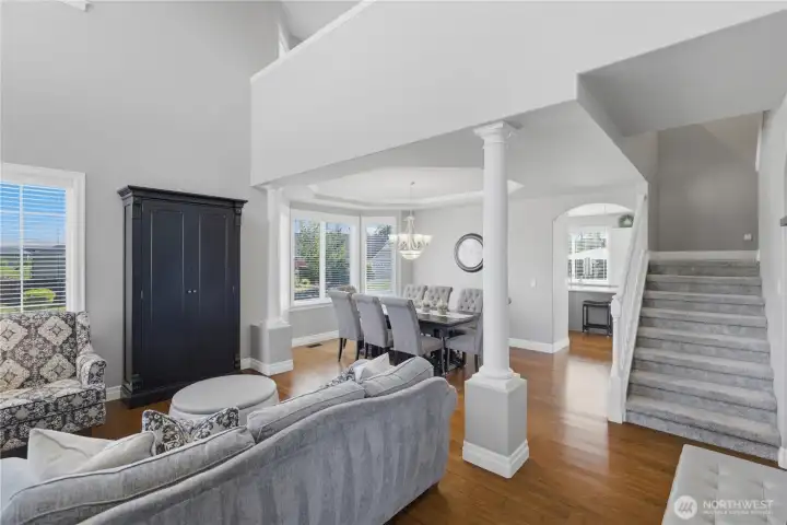 Walking into the home from the Foyer.