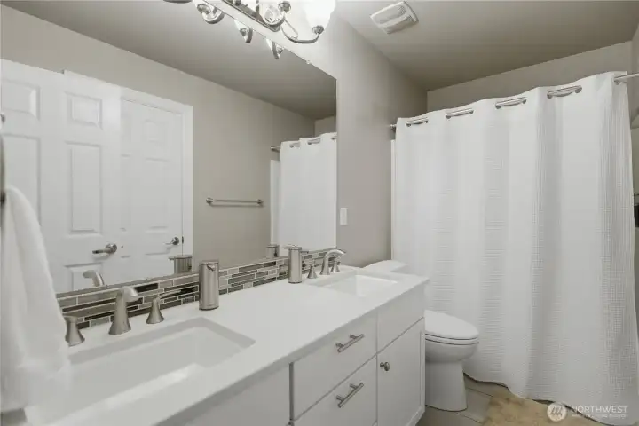 Bathroom near upstairs bedrooms.