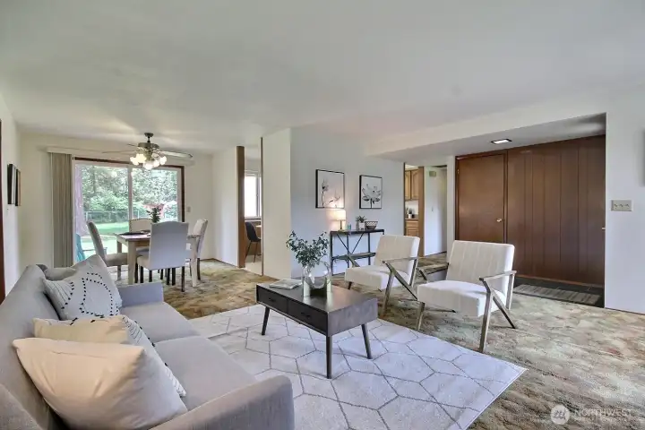 Spacious gathering areas create an ideal opportunity for hosting and entertaining.