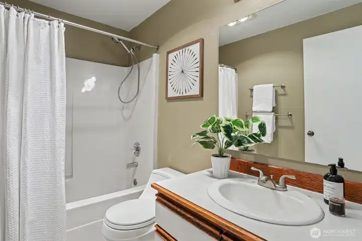 Full bath on main floor.