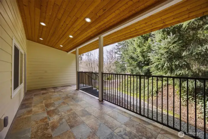So much space on this covered deck So much space on this covered deck