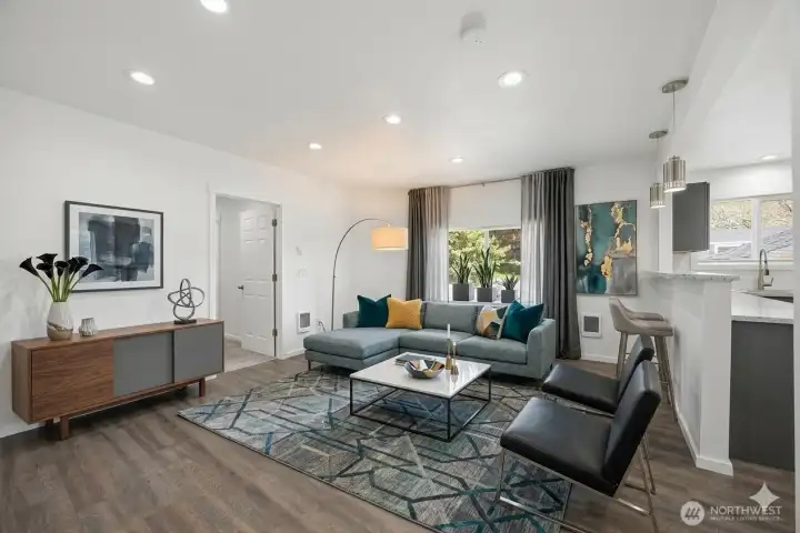 Virtually staged Living room Virtually staged Living room