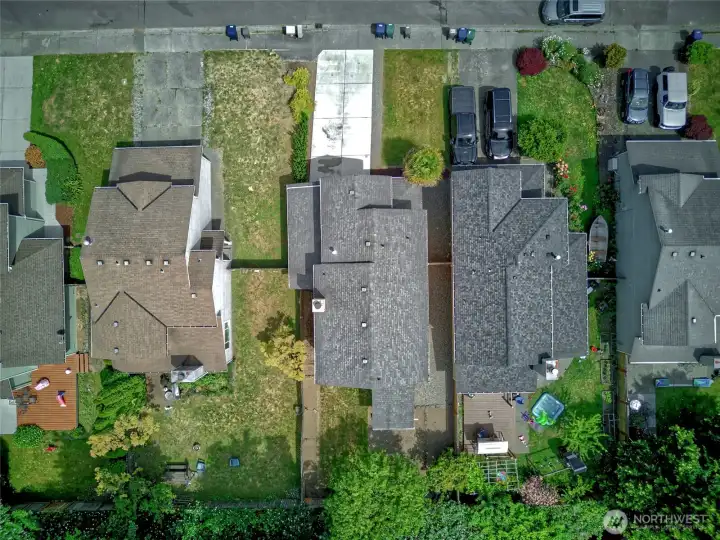 Ariel view of the neighborhood.