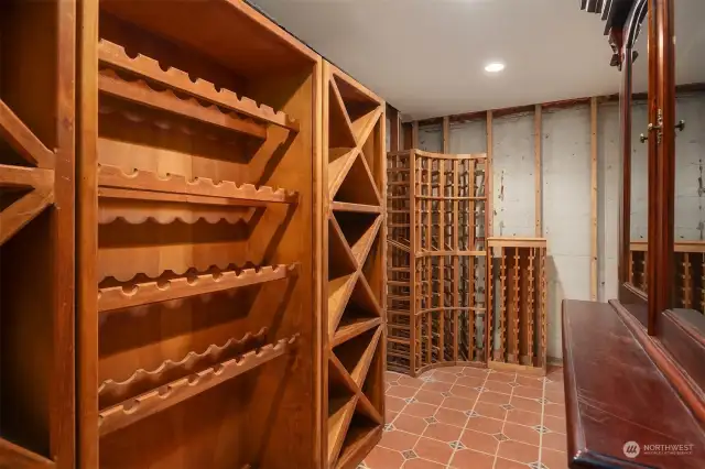Plenty of space for your wine collections.
