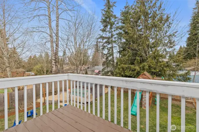 Deck off of bedroom 2.