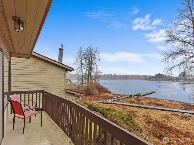 Lake view from deck