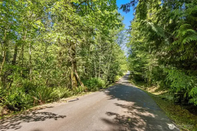 A community-maintained road provides access to the property.