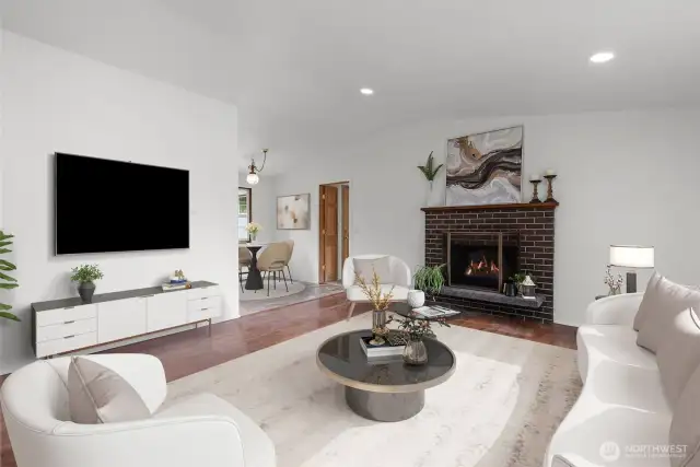 Main living area to kitchen