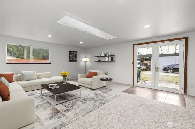 great room to back yard