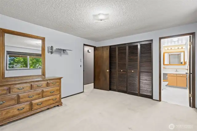 Spacious Primary bedroom with ensuite