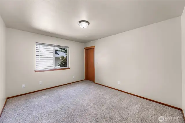 Bedroom located on main level with large walk in closet