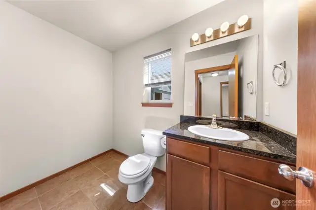 1/2 Bath located on main floor for ease of access
