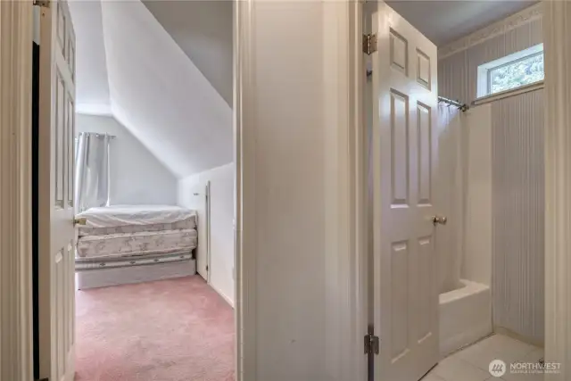 Upstairs to Bedroom 1.