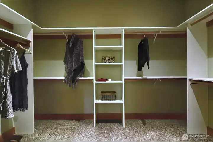 Walk in closet in primary