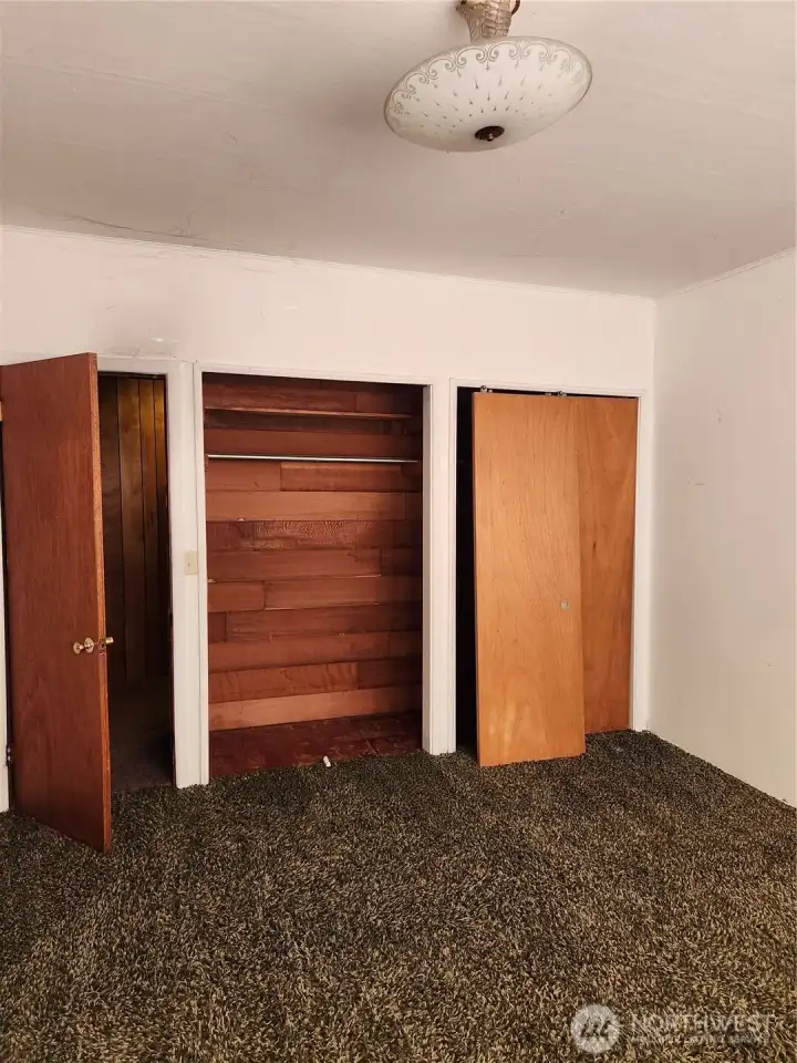 Bedroom 1 with Cedar lined closet